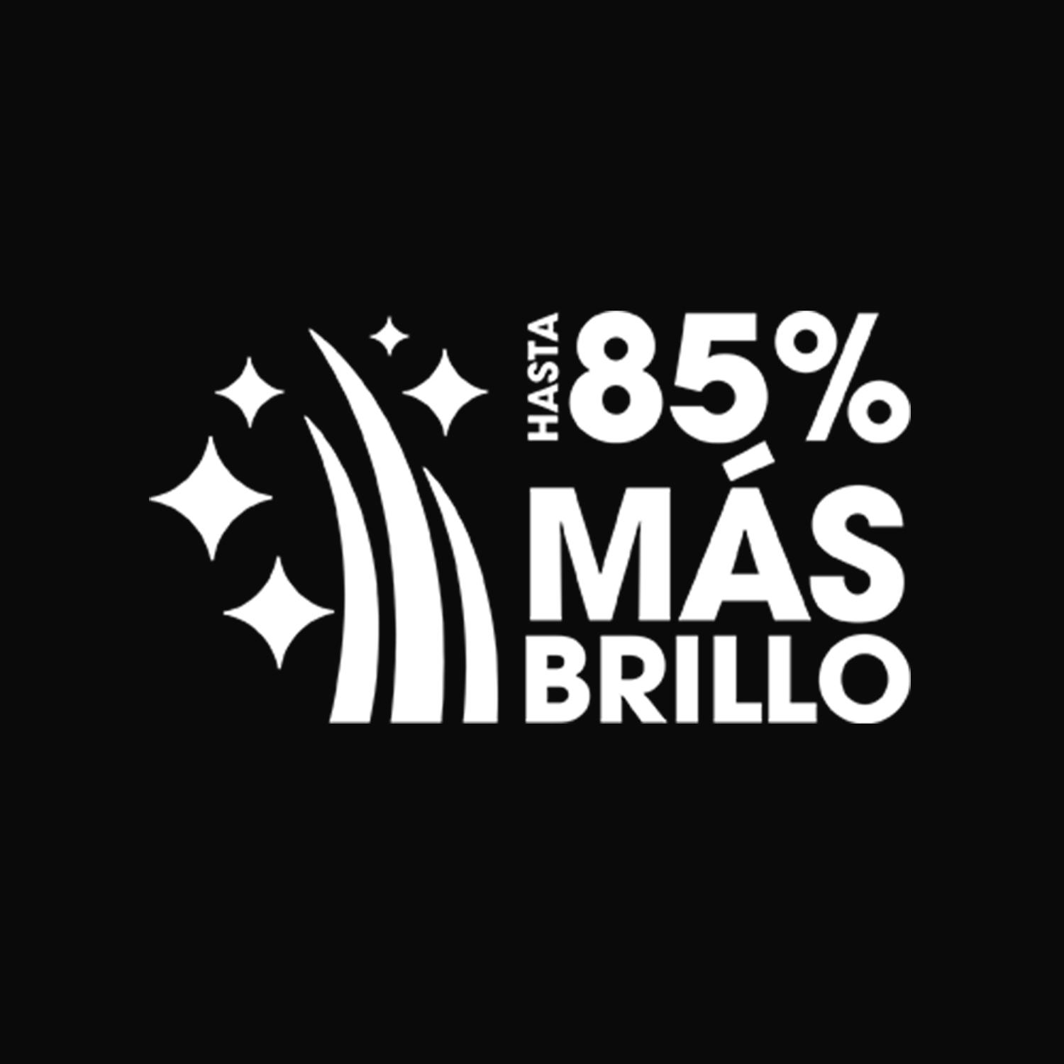 85% mas de brillo 